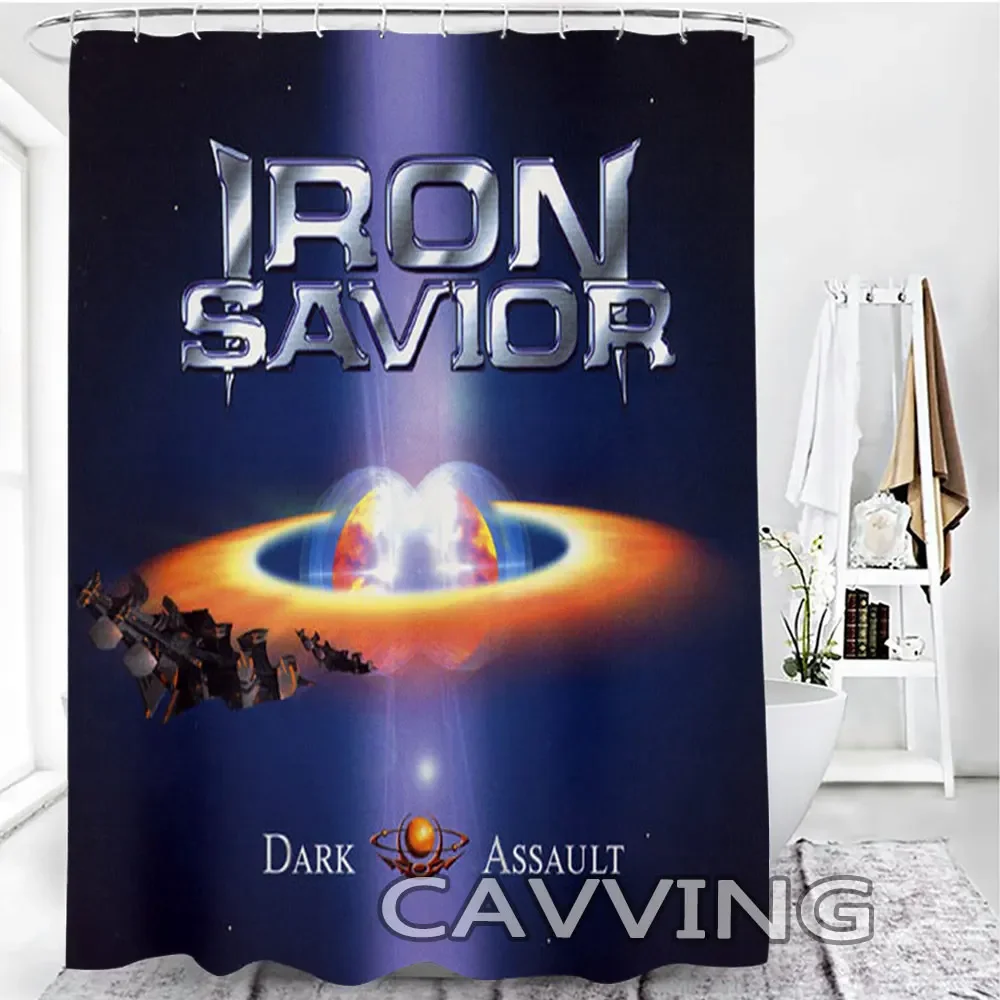 Iron Savior 3D Printed Shower Curtain Waterproof Bathroom Curtain Anti-slip Bath Mat Set Toilet Rugs  K02