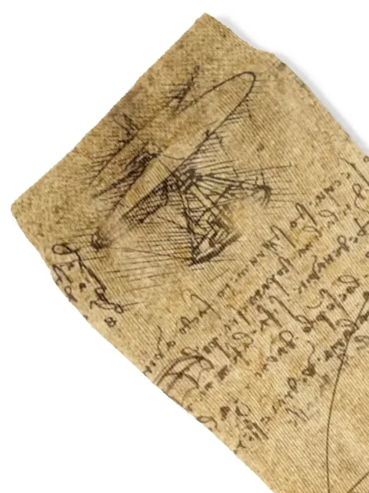 Leonardo da Vinci The Vitruvian Man (edited) Socks Hiking boots winter snow funny sock Men Socks Luxury Brand Women's