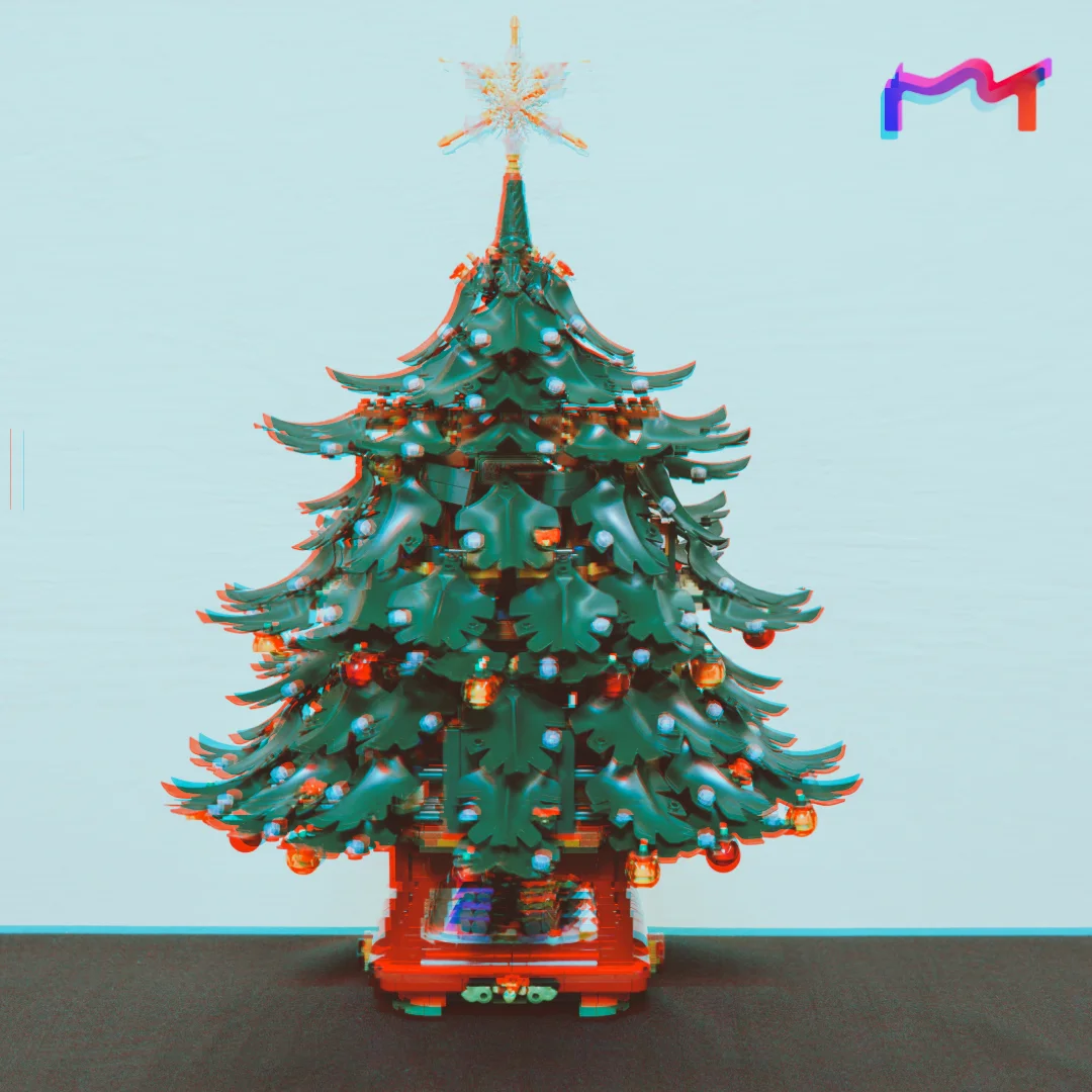 2026 New 3171pcs Large Fantastic Christmas Family Tree Decor Xmas Tree Festival Tree Building Block Model Toy For Ornament Gift
