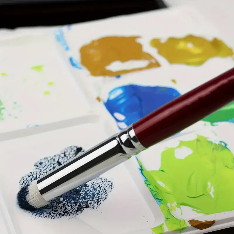 فرشاة جافة للرسم المصغر، مجموعة فرش جافة مكونة من 4 أحجام لطلاء نموذج Citadel المصغر، فرشاة استنسل لفرش الطلاء بتفاصيل الهوايات