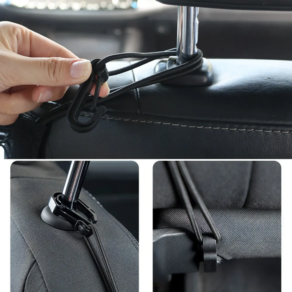 Bolsa de red de almacenamiento para coche entre asientos, barrera para mascotas, organizador de malla, accesorios interiores elásticos, soporte de bolso Universal para coches