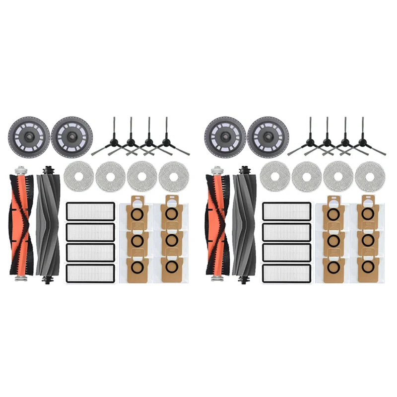 

BAAN-2X For Dreame Bot L30 Ultra Robot Vacuum Cleaner Spare Parts, Rubber / Side Brush, Cover, Filter, Mop Rag, Dust Bag