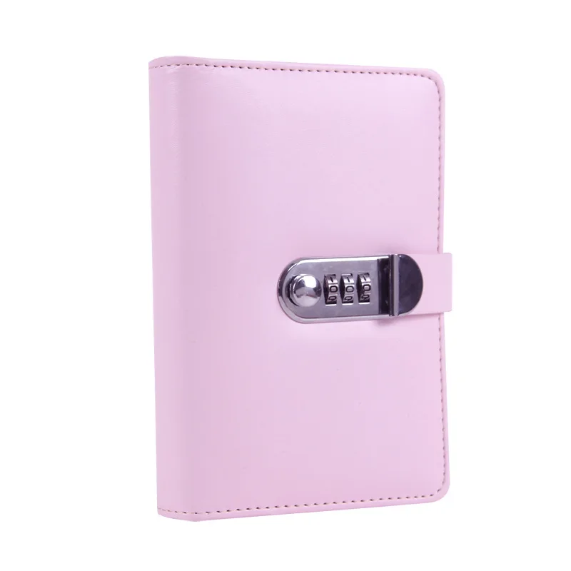 New Password Lock Loose-leaf Hand Book Multifunctional Diary Buckle Notepad Simple Student Stationery Notebook