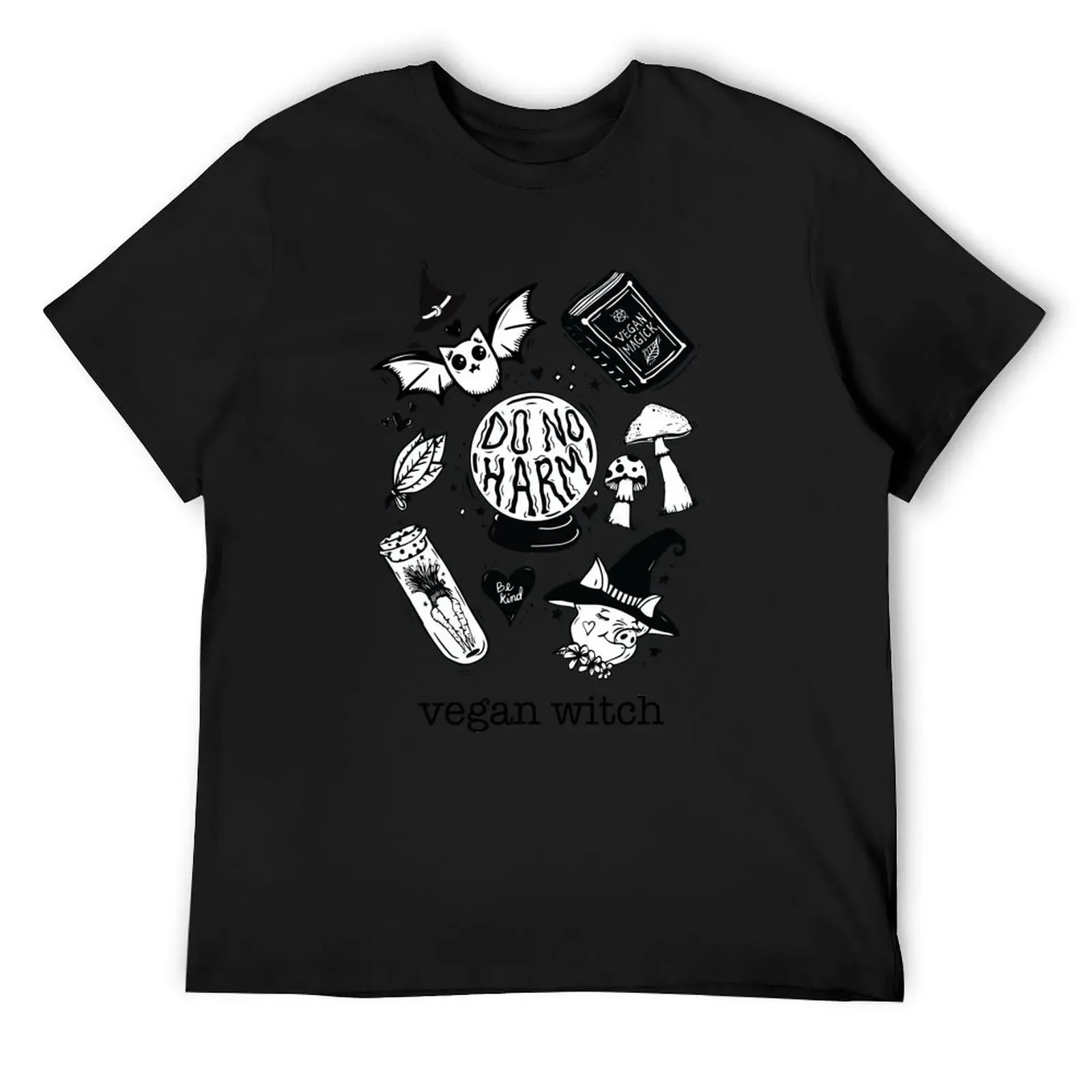 The Vegan Witch T-Shirt man clothes baggy shirts designer shirts heavyweights clothing for men