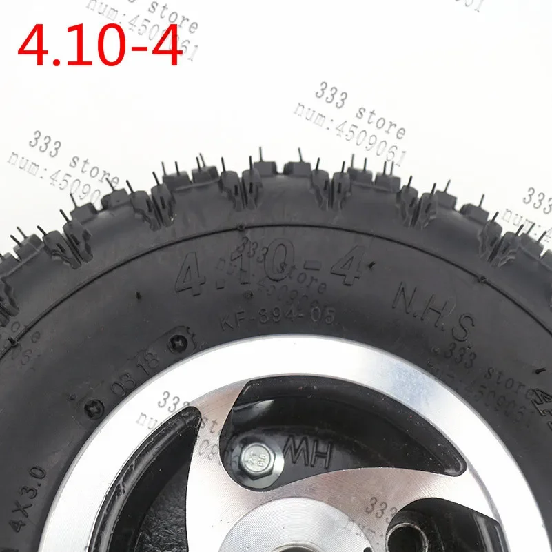 4.10-4 Reifen und Schläuche mit M17 Felgen für 49cc ATV, Allrad-Go-Kart, Gasroller, Fahrrad, Motorrad, ATV-Alufelgen