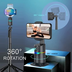 360°Rotation Smartphone Gimbal Stabilizer Face Tracker Selfie Stick Tripod with Remote and Gesture Control for Live Video Shoot