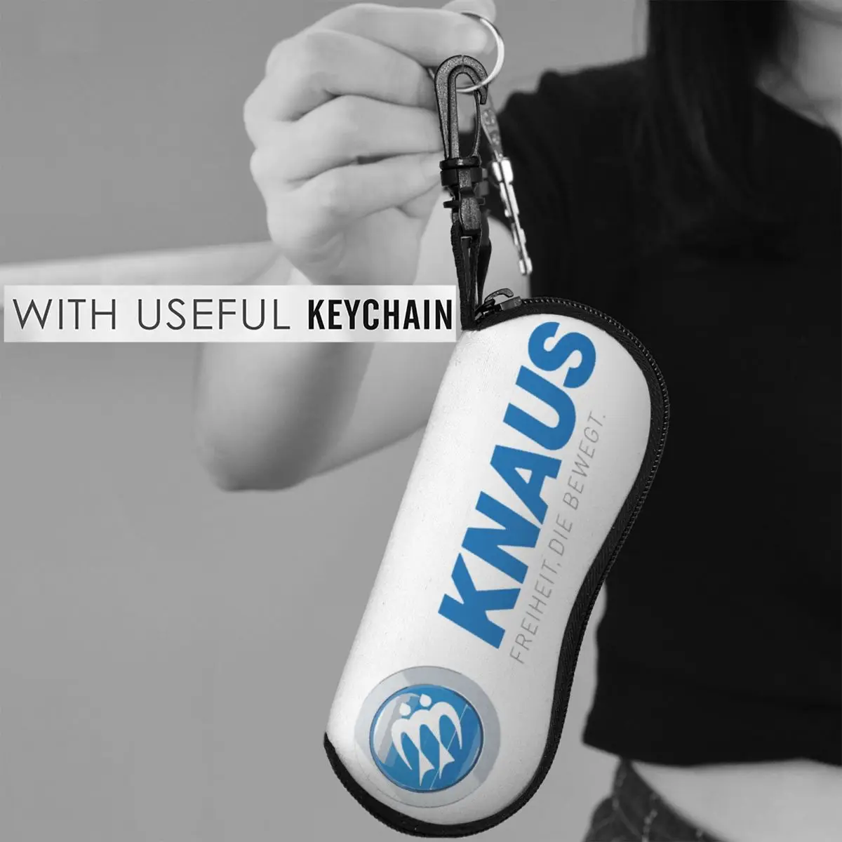 Knaus Caravan Shell Glasses Case صندوق النظارات الشمسية المحمول للنساء والرجال حقيبة النظارات الناعمة