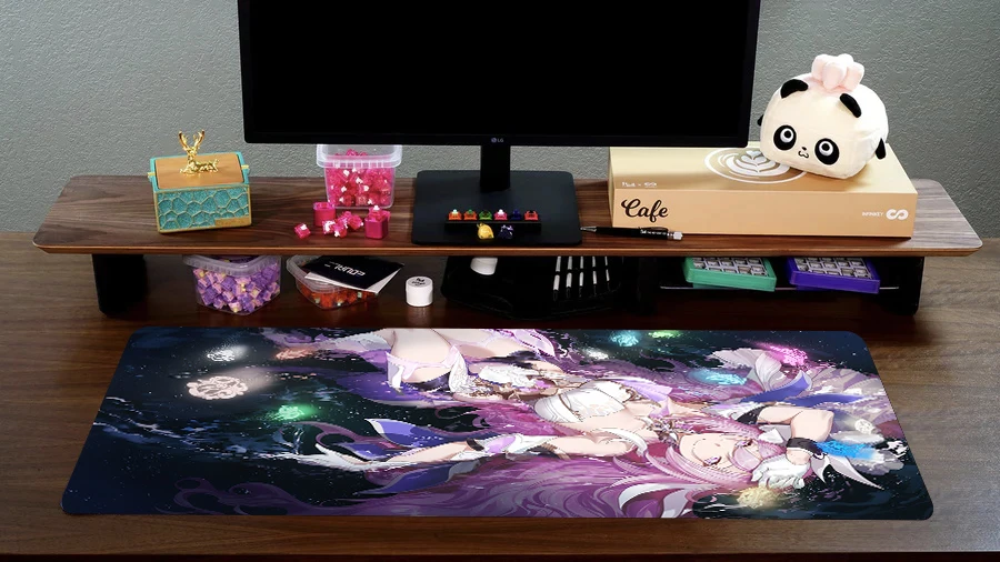 Mouse Pad Elysia Honkai Impact Anime Goods Office Supply Gaming Mouse Pads Xl Pc Accessory Gaming Rugs Desk Table Organizer