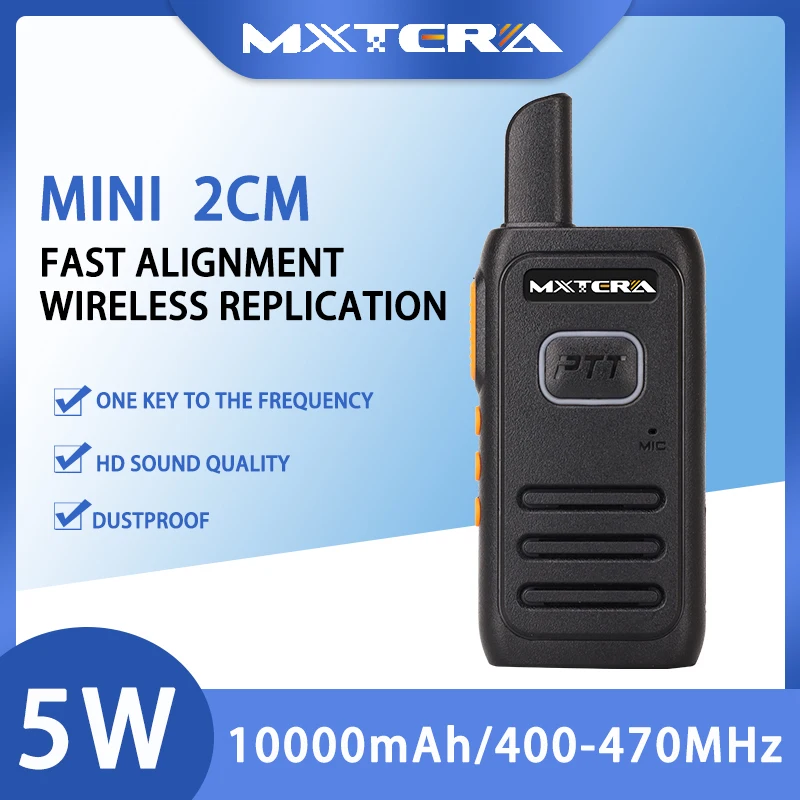 Walkie Talkie Mini Retevis USB Type C Phone MXT-300PMR FRRadio Walkie-Talkies  Two-way Radio Portable radio PTT Hotel