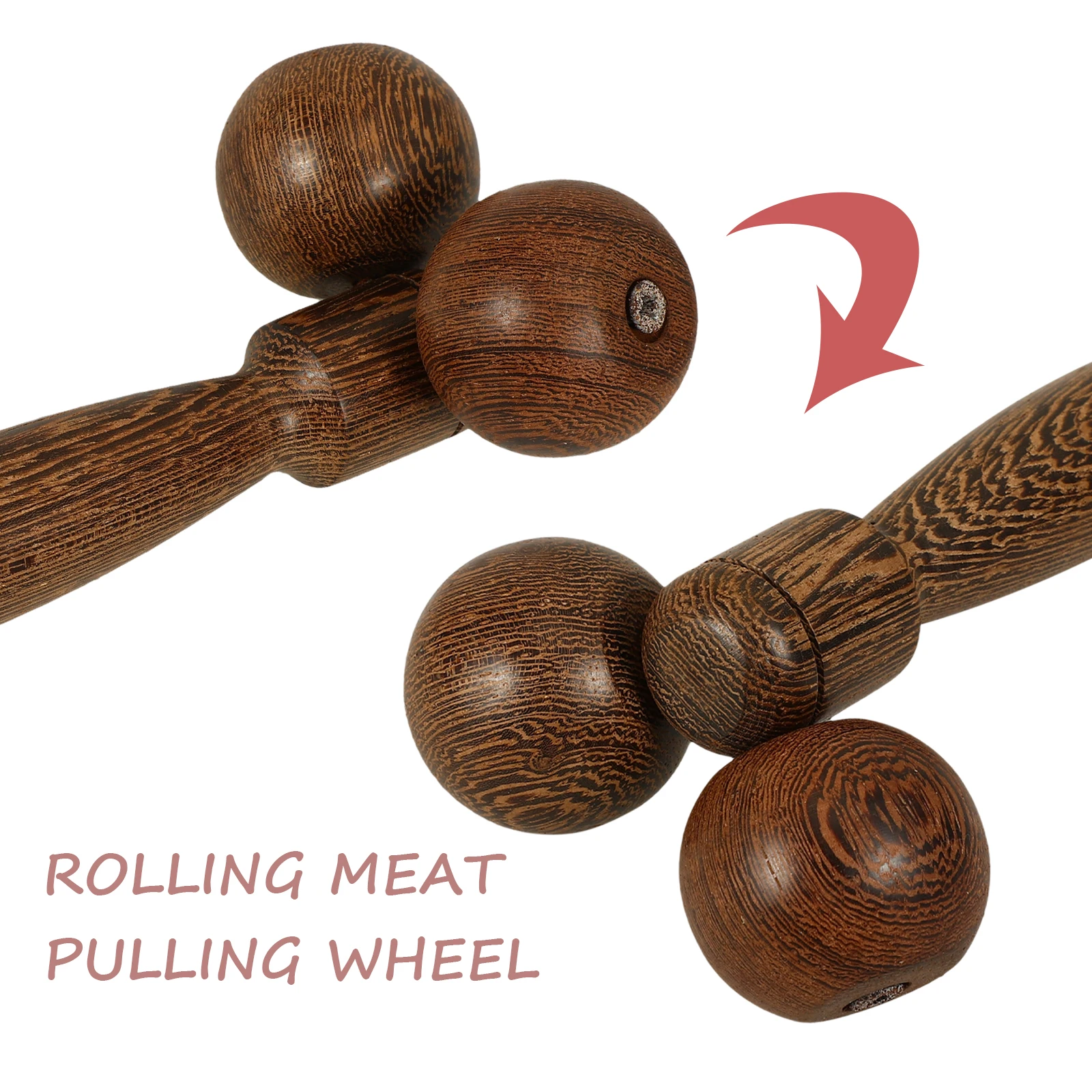 

Large Wooden Massager Ergonomic Design for Face Body Massage Promoting Circulation Slimming Skin Tightening Portable Massager