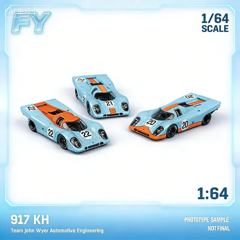 

FY 1: 64 Le Mans race car, die-cast alloy model, male gift, high-end static collection piece for adults, holiday gift.