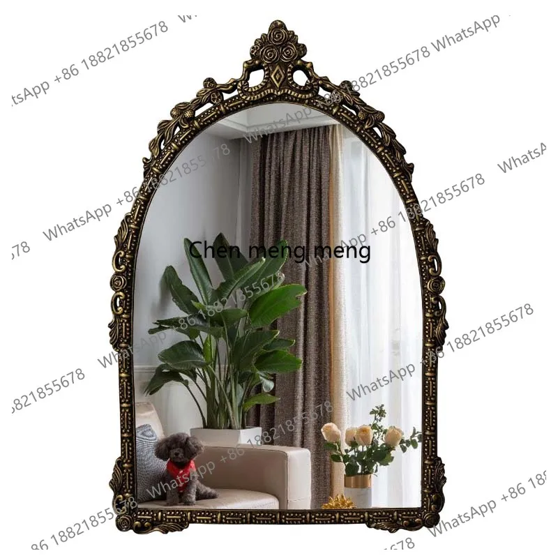 European arched bathroom mirror wall-mounted toilet vanity vanity mirror bathroom mirror