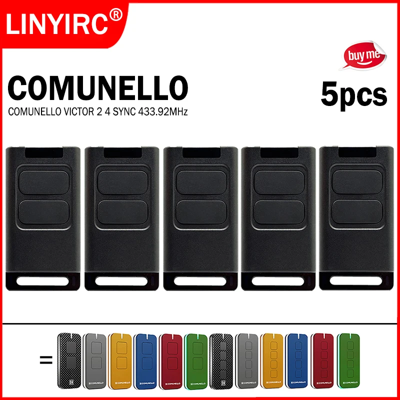 COMUNELLO VICTOR 2 4 SYNC Gate Remote Control 433.92MHz Rolling Code Garage Door Remote Control Hand Transmitter Opener Command