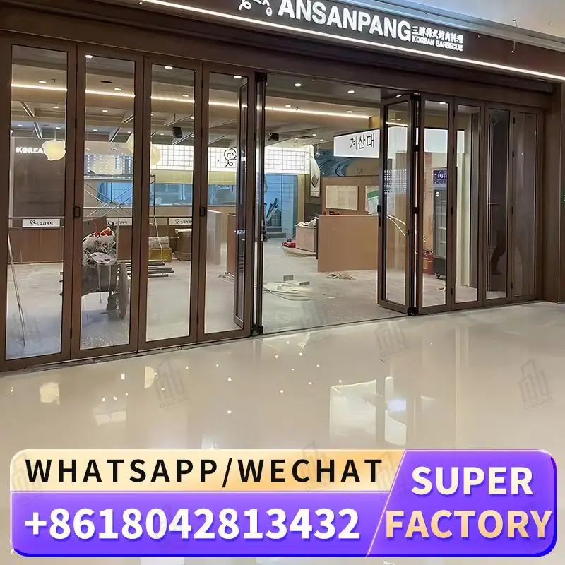 

Customizable High Function Windows Foldable Door for Commercial Spaces in Europe Ideal for Factories Windows Foldable Door