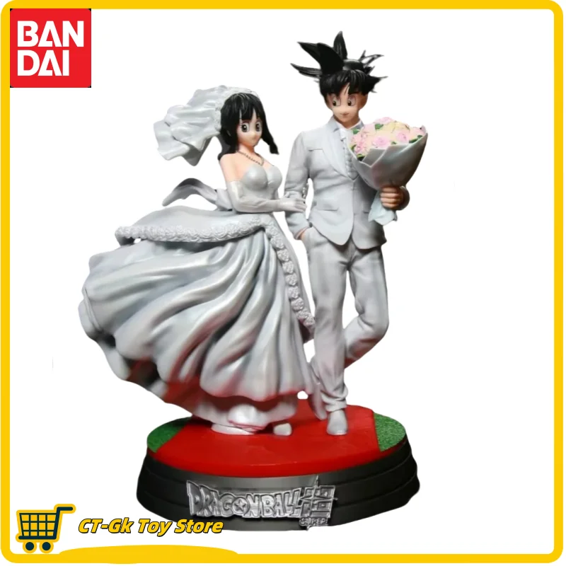 Dragon Ball Super Saiyan Action Figure Chichi Figures White Wedding Dress Wedding Scene Collection Ornament Gifts Desktop Toys