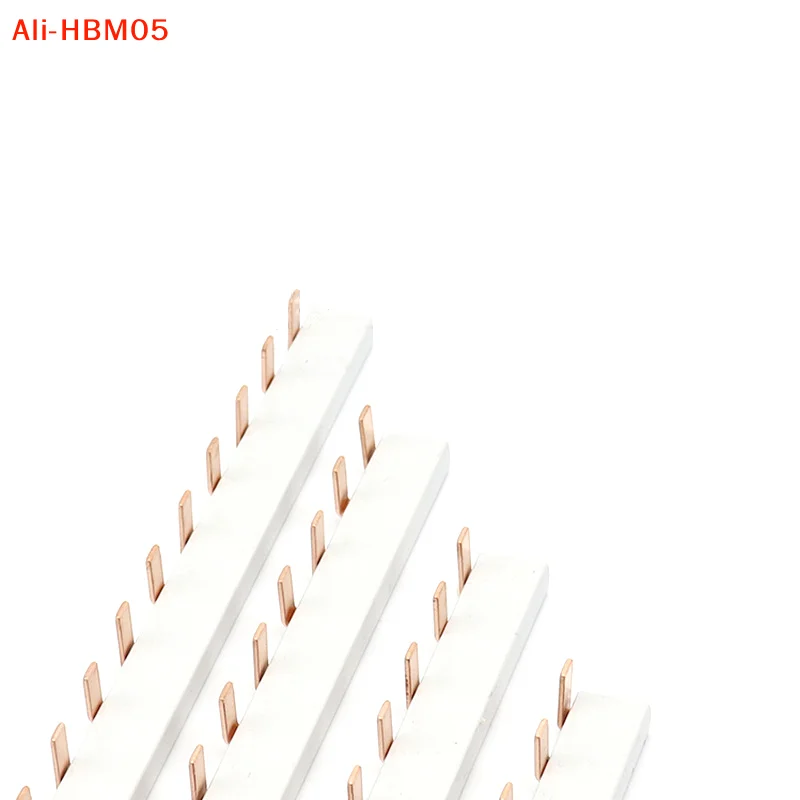 (HB05)1/2P Pin Type Busbar Copper Bar Terminal Block For MCB DZ47 Air Switch Connector 63A Circuit Breaker Connector