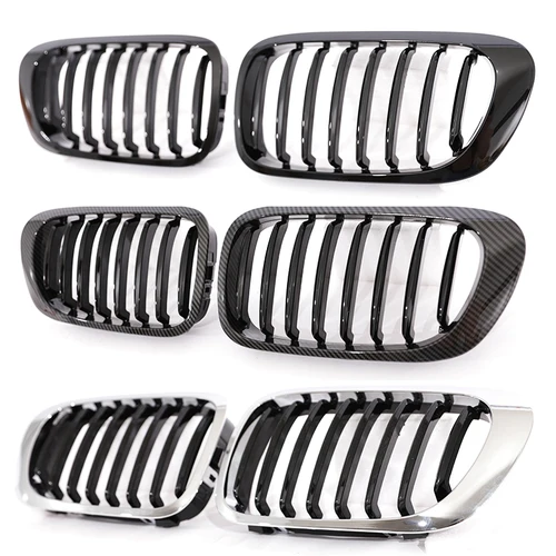 Imagen 2 del producto Parrilla de listones individuales, rejilla cromada de carbono para 3 Series E46, 2 puertas, pre-Facelift 1998-2002 y 2000-2007 E46 M3 Coupe Cabriolet