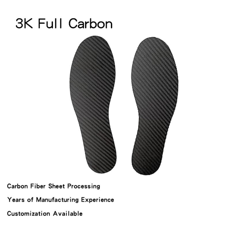 1 Pair Carbon Fiber Insole – 0.8mm Thin Carbon Fiber Insert 