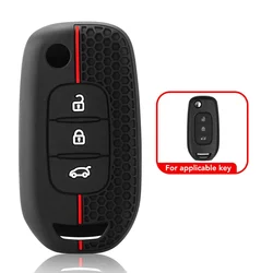 silicone car remote key case cover for Renault Sandero Stepway Logan 2 clio 5 Arkana captur Kadjar daster twingo trafic kwid