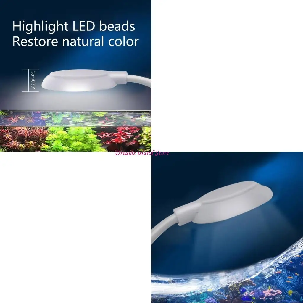 LED LED Aquarium Clamp Light 5W Clip-on Lighting 360 Degree قابل للتعديل لا وميض HX6C
