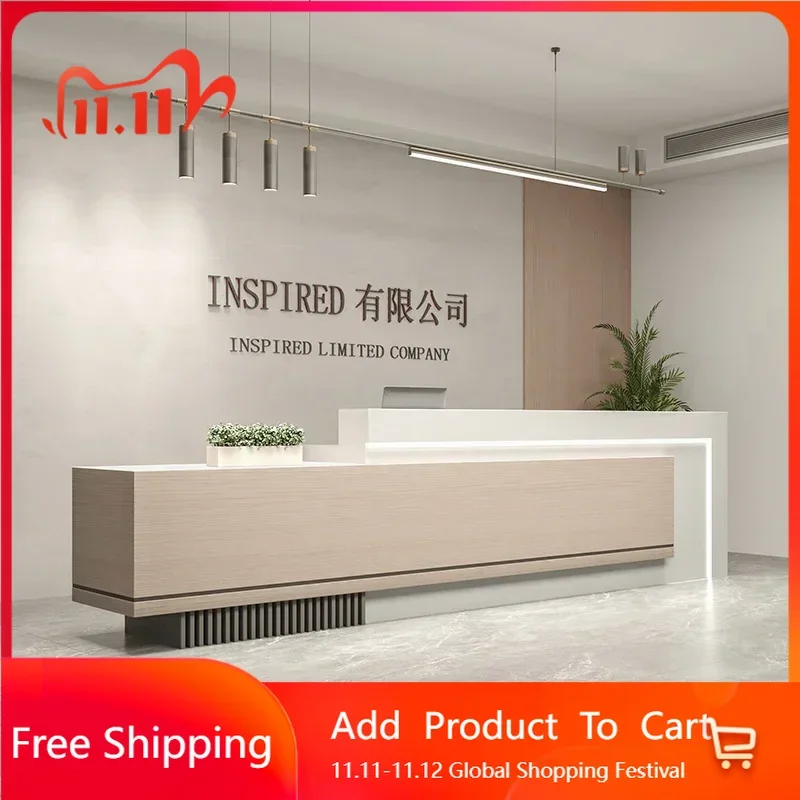 

Beauty Center Grocery Store Counter Restaurant Front Desk Table Beauty Salon Modern Organizers Mostrador Entrance Hall Furniture
