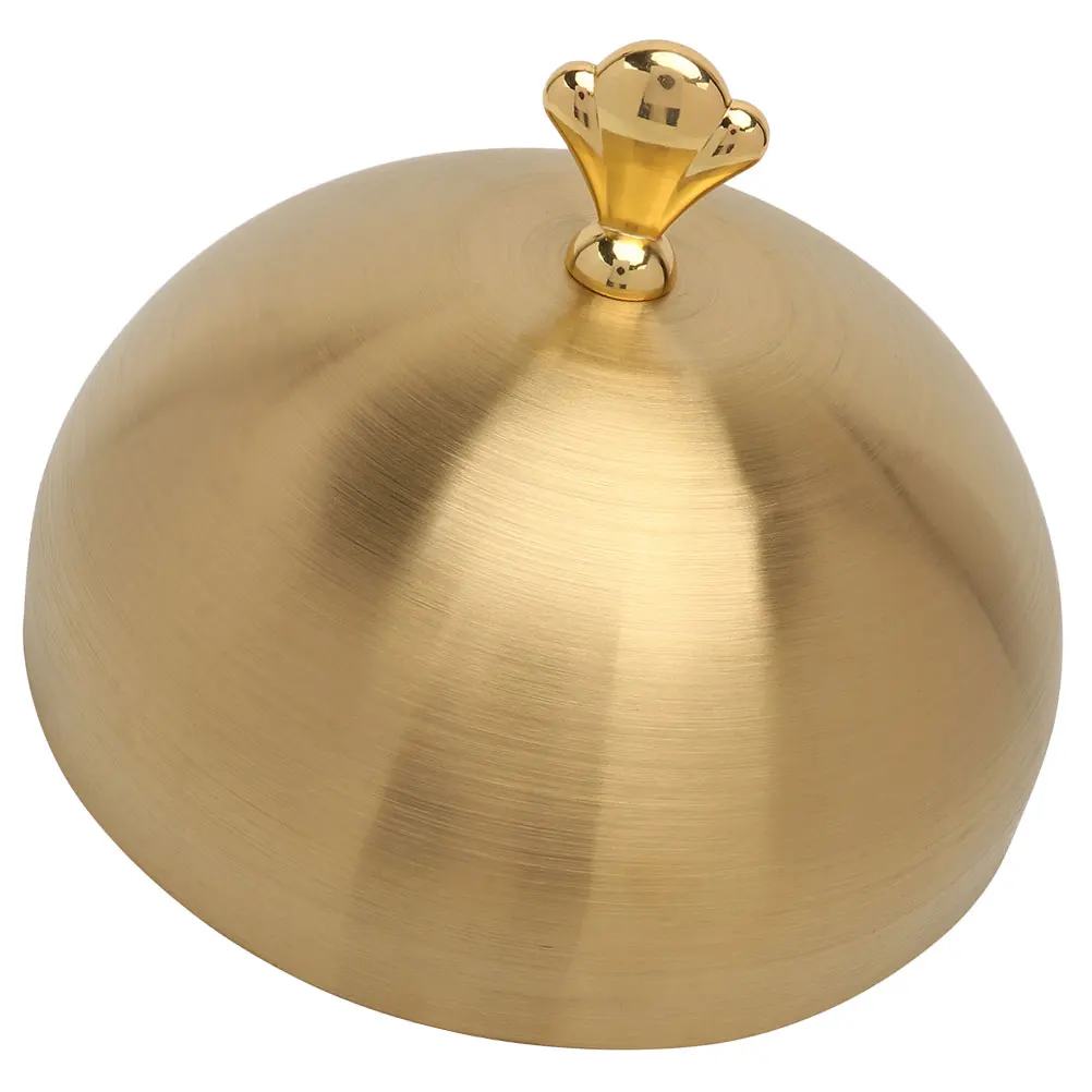 

Stainless Steel Dome Food Oil-Proof Bbq Kitchen Protective Lid Meal Dome Lid For Dinner Handle Household Food