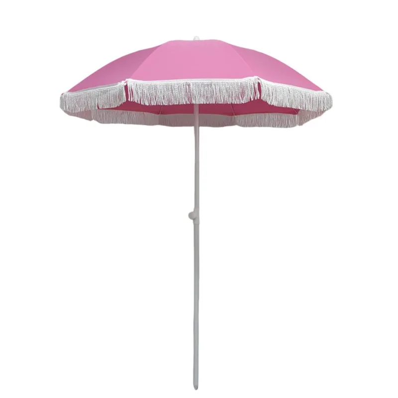 Pink leisure home umbrella coffee shop folding umbrella outdoor advertising courtyard landscape umbrella postage.