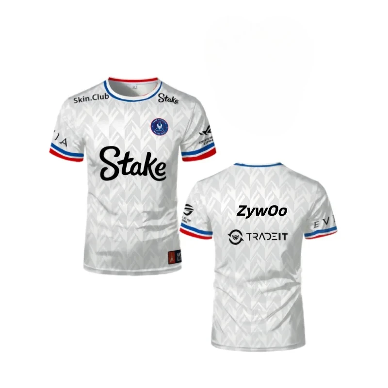New Vitality Team 2025 CS2 EPL Championship T-shirt ZywOo Fans Customized Fashion Street Outdoor Breathable Round Neck T-shirt