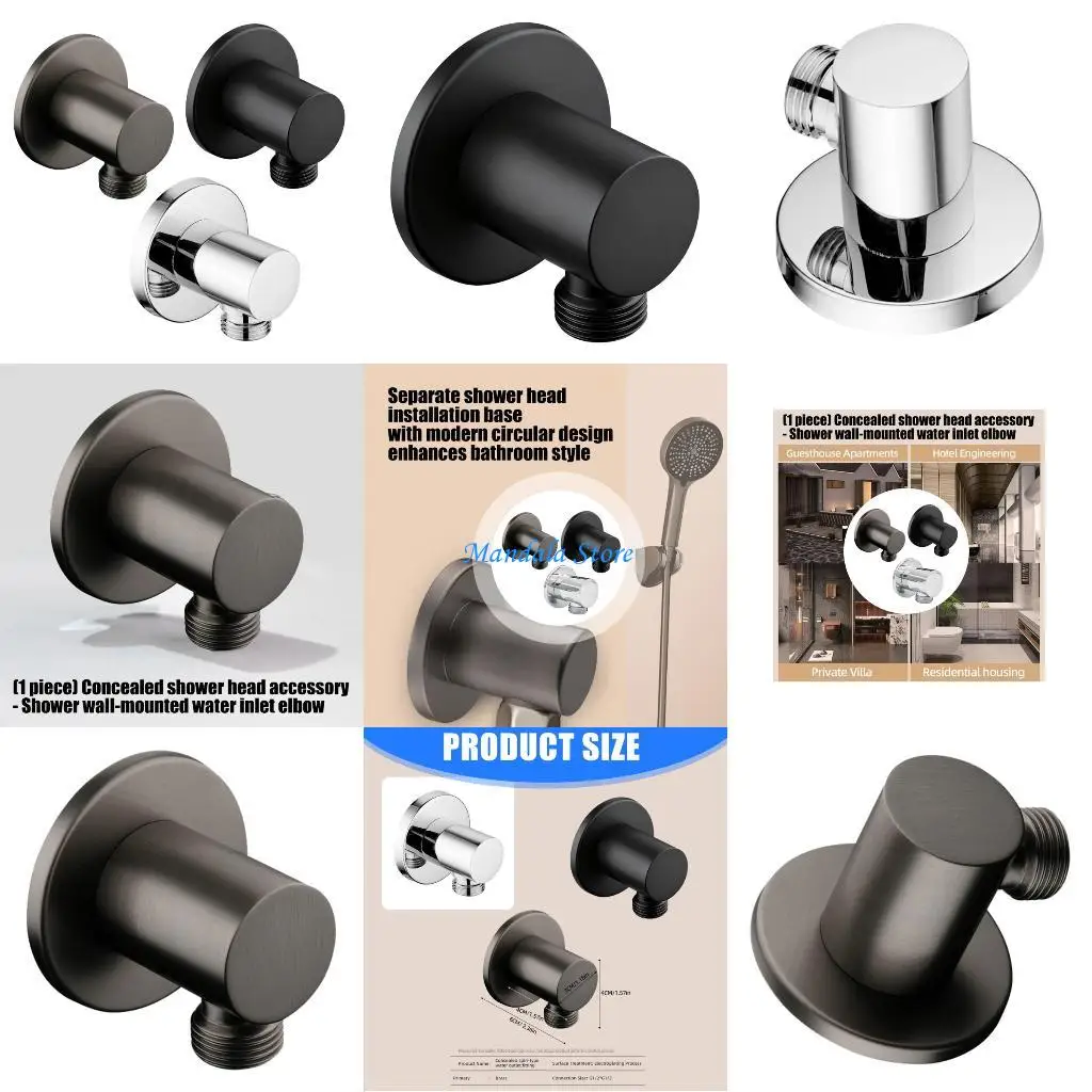 

U2JC Скрытый угловой фитинг для подачи воды в душ. Конструкции с настенным креплением. Колено для подачи воды в душ. Легко вид.