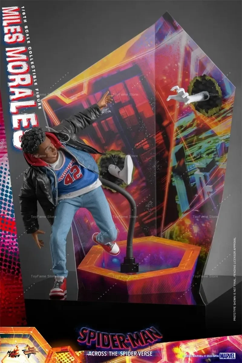 In Stock HOTTOYS 1/6 MMS710 Spider-Man: Across The Spider-Verse Miles Morales 2.0 Action Figure Collection Gift