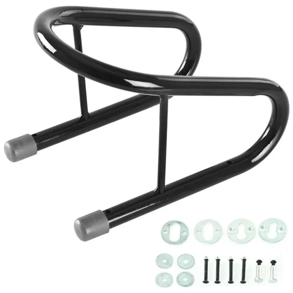 Motorcycle Wheel Chock Kit Metal Removable Tire Stand Truck Mount Stable Bike Holder for Transport and Storage