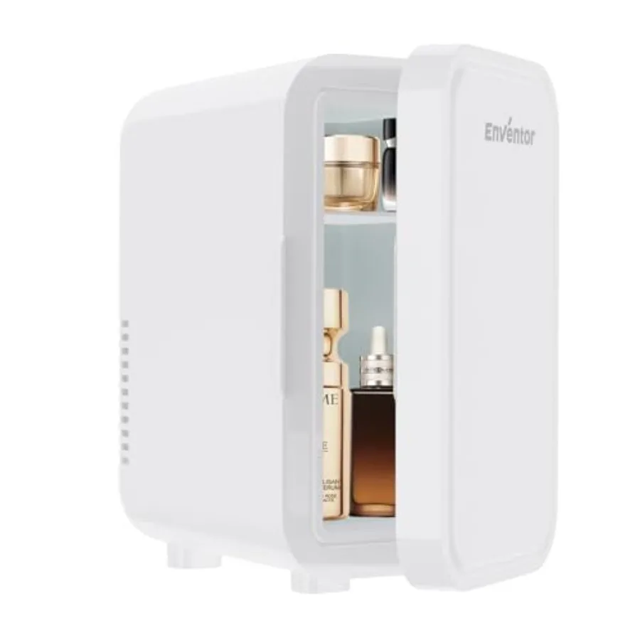 

Mini Refrigerator, 6L/ 8 Can Compact Skincare Fridge AC+DC Power Cooler and Warmer Small Refrigerator for Bedroom, Skincare, Ma
