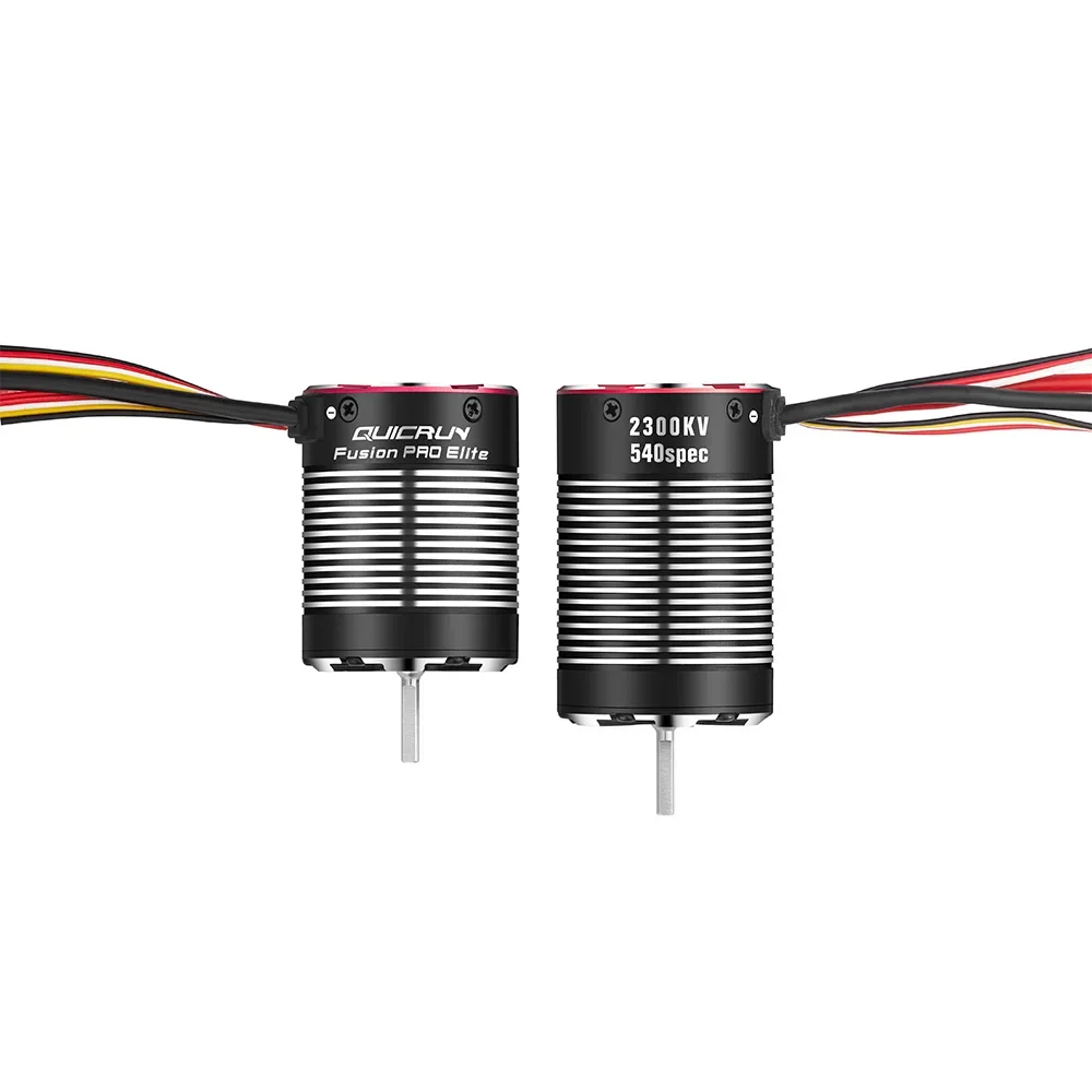 Hobbywing QUICRUN Fusion Pro Elite 2300KV Wodoodporny Bezszczotkowy Silnik 2 w 1 do Samochodów RC, Ciężarówek i Pojazdów Terenowych