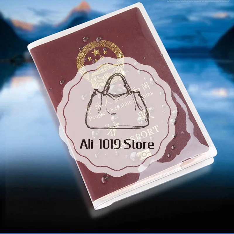 Luggage Protective Cover Transparent - 1 ชิ้น ซองใส่พาสปอร์ตแบบใส สำหรับใส่ในกระเป๋าเอกสารกันน้ำ ปลอกป้องกันพาสปอร์ต