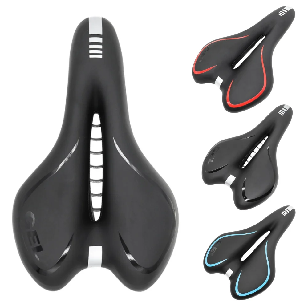 

GEL Bicycle Saddle MTB Road Bike Seat PU Ultralight Breathable Comfortable Cushion Mountain Bike Racing Saddle Bicycle Parts