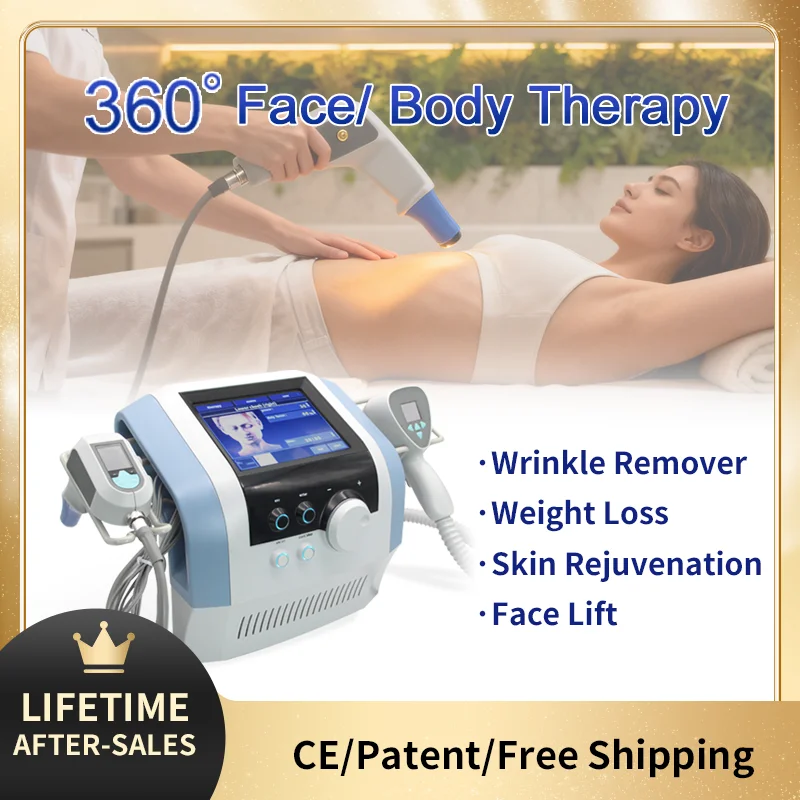 

2 в 1 RF 360, уменьшение жира, контурная машина для уменьшения целлюлита, машина для похудения, удаление морщин, ультразвуковая подтяжка лица, 2 ручки