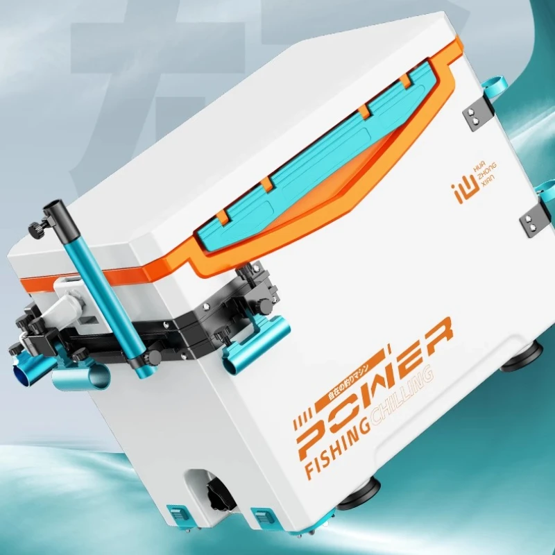 

Slide Rail Hardbody Fishing Tackle Box ， Ultra Lightweight Bearing Seat， Waterproof Storage Case for Bank Angling