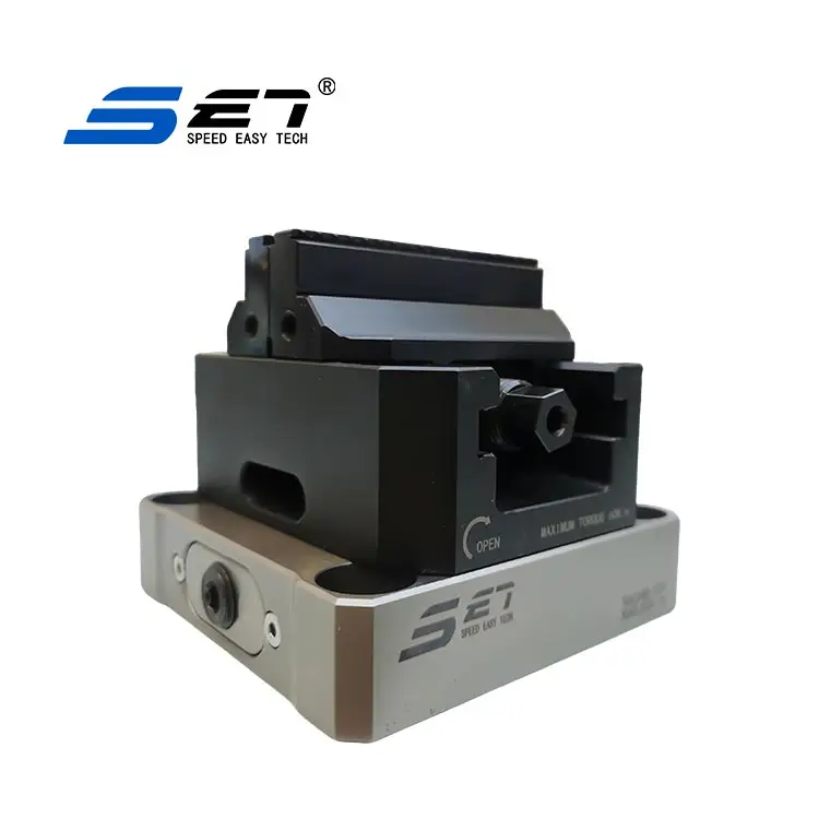 SET M96S-160 Pneumatic Bench Vise with Bearing and Gear Alloy Structure Steel 15KN Clamping Force for CNC Milling Machines view 4