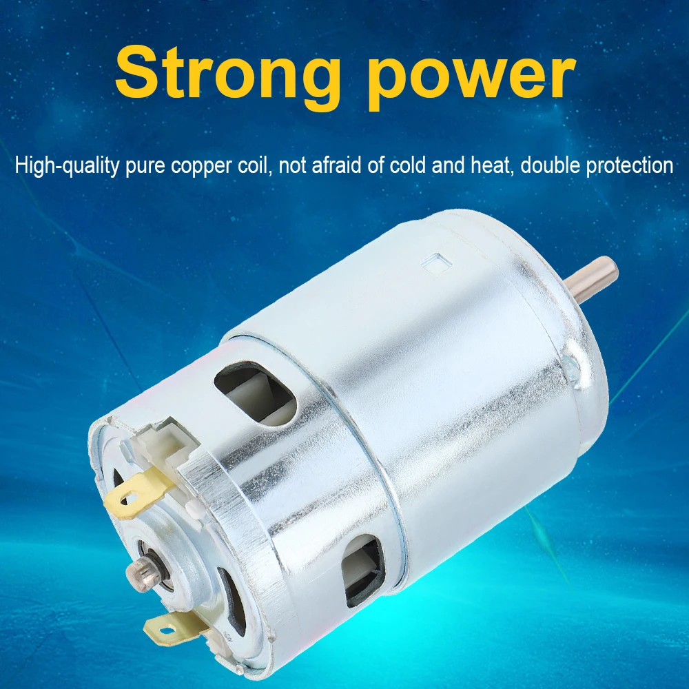 895 DC Motor 12-24V 10000-20000RPM High Torque Adjustable Motor for Electric Tool /Drill Micro Machine with Double Ball Bearing