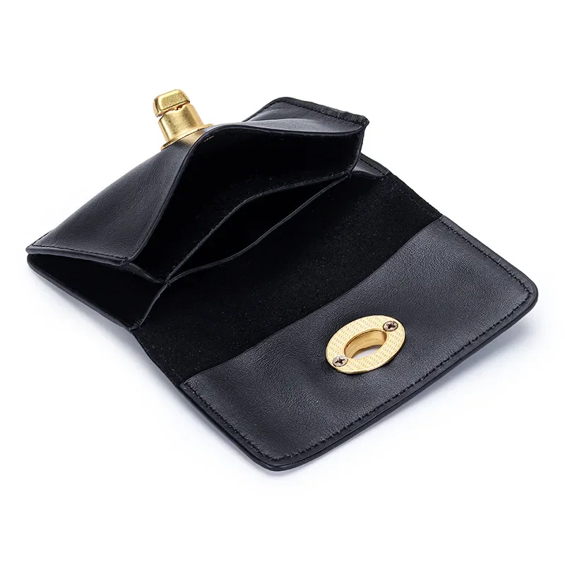 2023 New Style Simple Lock Clasp Card Holder for Women Fashion Ladies Coin Purse Genuine Cow Leather Slim Storage Bag 2061