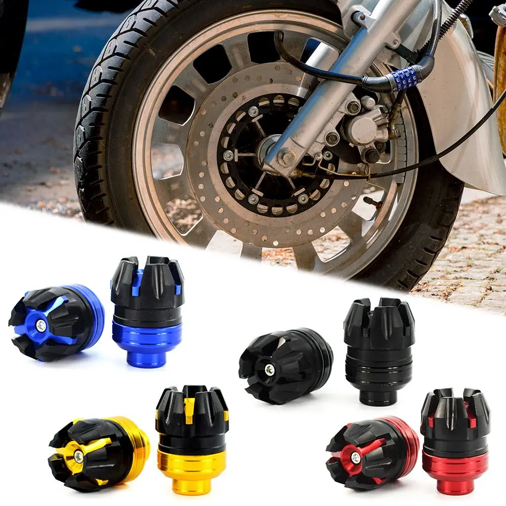 

2Pcs Motorcycle Front Rear Fork Wheel Crash Protector Anti-Falling Frame Slider Protector Motorcycle Crash Protect Motocross