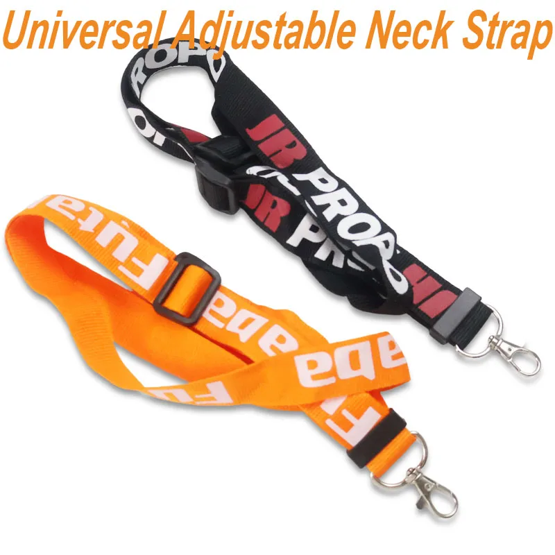 Adjustable Lanyard Strap RC Parts For JR PRO Propo Remote Controller Transmitter FPV For Futaba Black Orange Neck Belts 14cm NEW