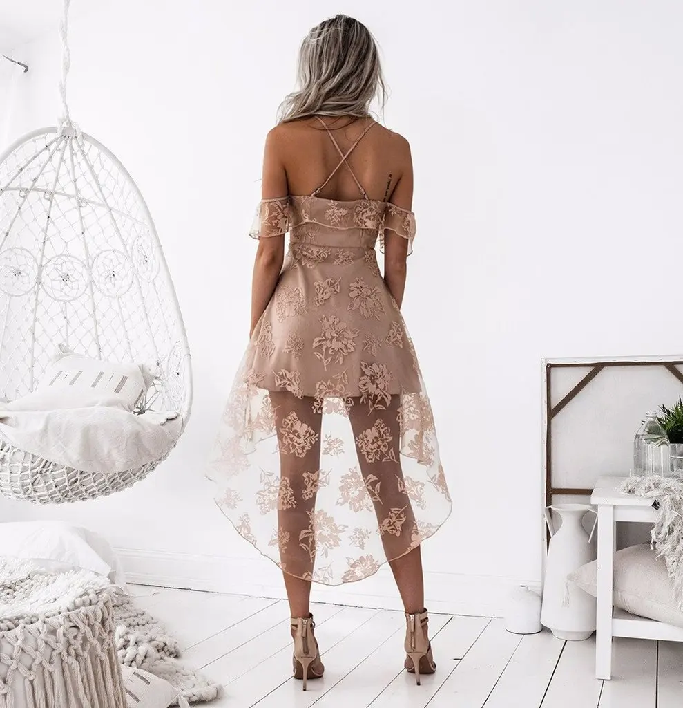 

New spring/Summer 2024 dress Sexy lace halter dress