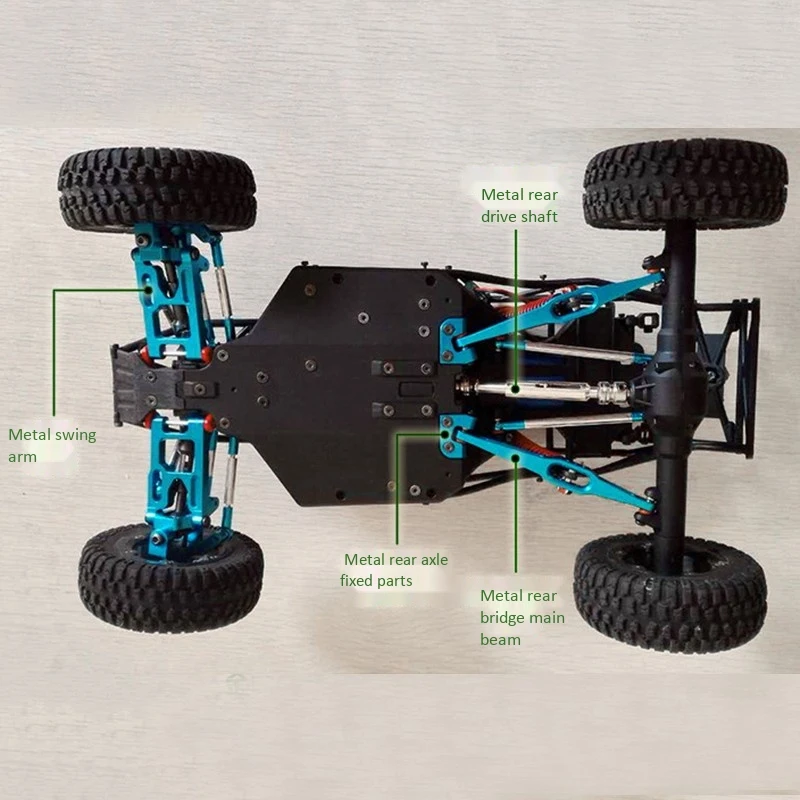 Aggiorna l'albero di trasmissione dell'albero di trasmissione universale posteriore per WLtoys 12428 12429 12423 FY03 1/12 RC ricambi per auto accessori