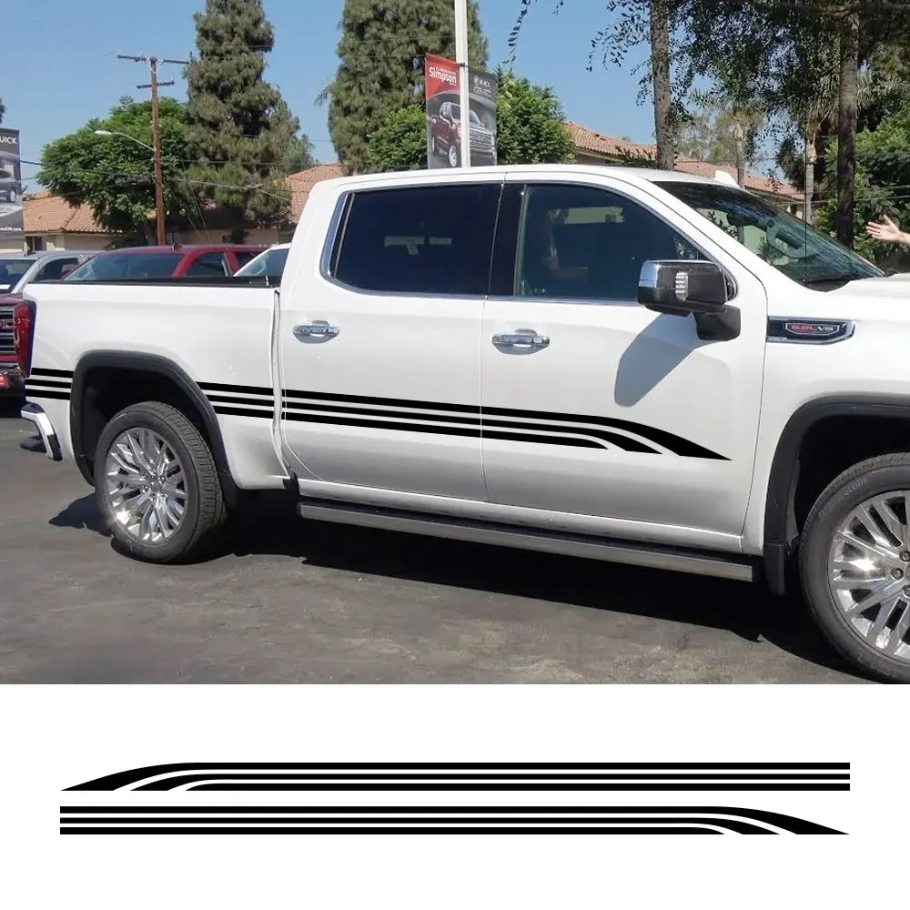 

Декоративные наклейки на двери и кузов для GMC Sierra 1500 SLT AT4 Denali, виниловые стикеры для автомобиля, автоаксессуары