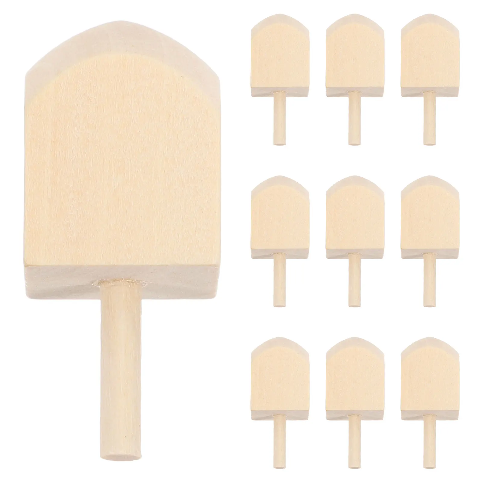 

10 Pcs Wooden Spinning Tops Blank Dreidels Hanukkah Craft Paint Your Own Large Small Toys Educational Fun Safe Wood Games Decor