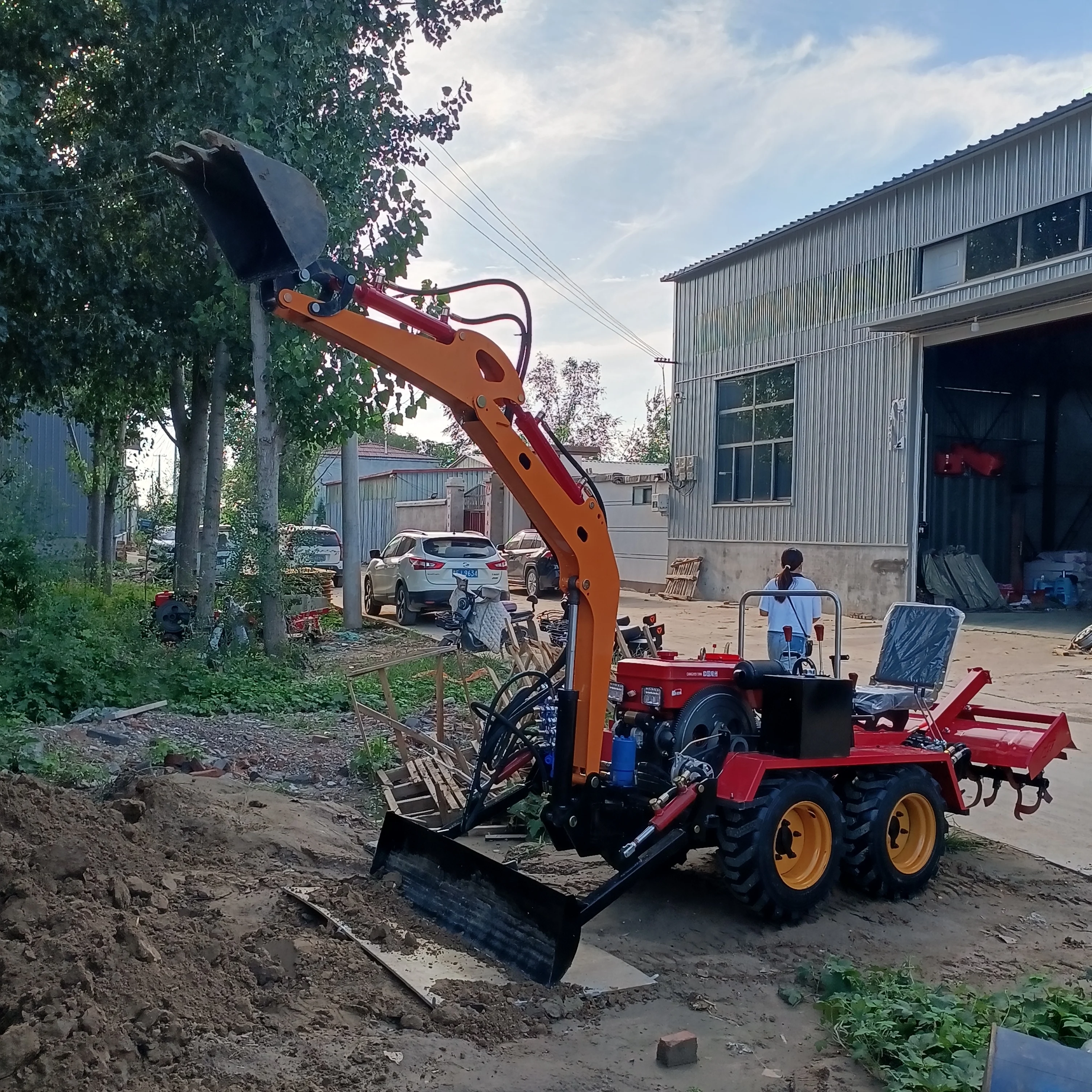 

China Rotavator Cultivators Agricultural Farming Mini Rotary Tiller Crawler Tractor Cultivators