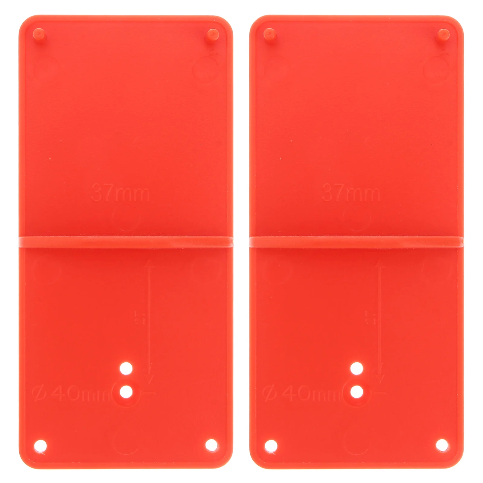 

2 Pcs Hole Locator Punch Cabinet Door Drilling Positioning Plate Plastic Carpentry Tool Hinge Woodworking Fine Workmanship