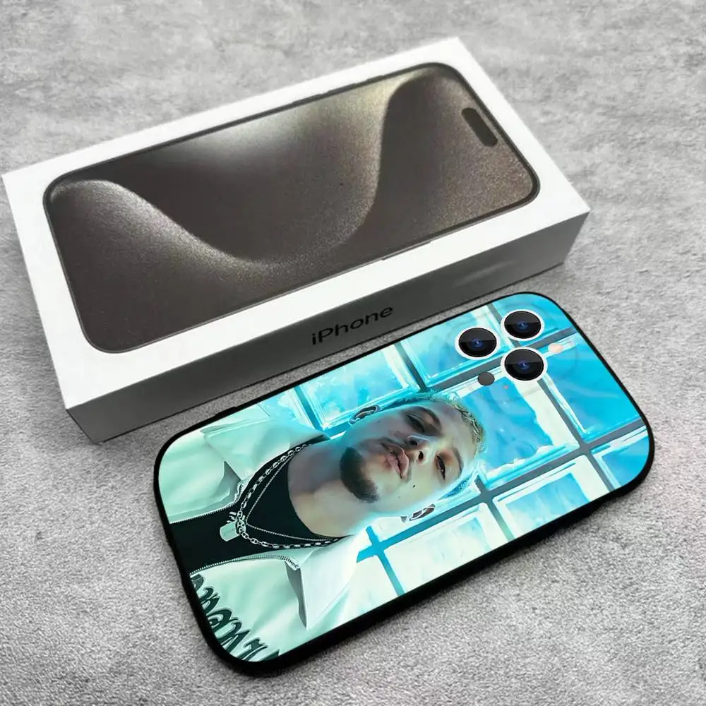 حافظة هاتف PLK French Rapper Mathieu لهاتف iPhone 17,16,15,14,13,12,Pro,Max,Plus,E,SE4,Air,Mini Black Soft Box