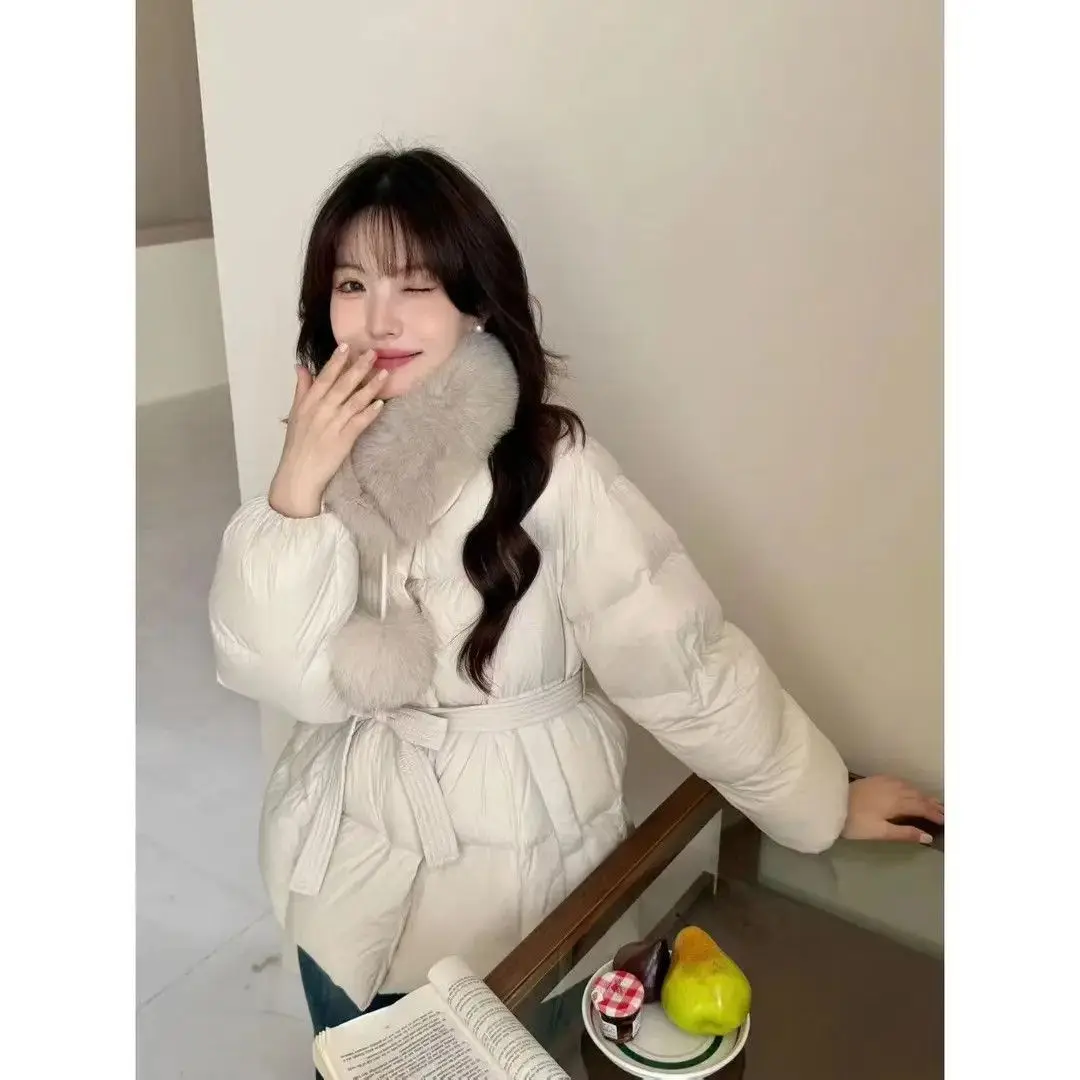 

Женский удлиненный пуховик-пальто из искусственной кожи без воротника, модный, теплый, стройнящий, молодежный, трендовый